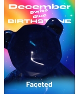 December Blue Topaz Faceted Resin Bear - $5.60 CAD December Blue Topaz Faceted Resin Bear - $5.60 CAD