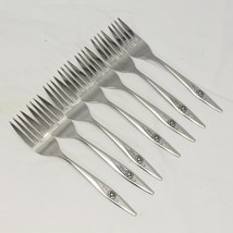 Oneidacraft Lasting Rose Salad Forks 6.25&quot; Lot of 7 - £19.94 GBP