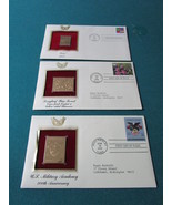 22K gold 7 replicas of United States of America Stamps first issue, new[... - $63.35