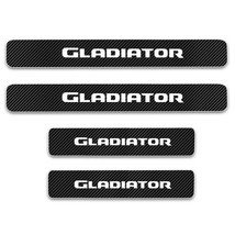 Car Threshold Pedal Sticker For  Gladiator Decoration Scuff Plate  Fibre Vinyl S - £60.44 GBP