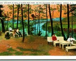Picnic Grounds At Devil&#39;s Elbow Owego New York NY UNP WB Postcard I1 - £5.39 GBP