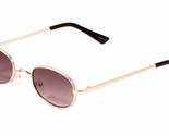 Dweebzilla Slim Metal Small Oval Classic Round Sunglasses (Gold Metallic... - £8.60 GBP+