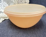 Vintage Tupperware Bowl Peach #236 Container with Lid - $6.93