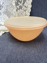 Vintage Tupperware Bowl Peach #236 Container with Lid - £5.51 GBP
