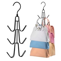 2 Pack Purse Hanger For Closet, Rotatable Bag Organizer, 12 Storage Capa... - $20.99