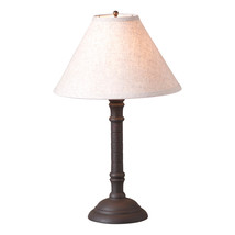 Irvin&#39;s Country Tinware Gatlin Lamp in Hartford Black with Shade - £155.10 GBP