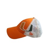 New Era UNIVERISTY OF MIAMI 9Forty Women&#39;s SnapBack Mesh Trucker hat The U - $16.93 CAD