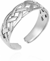 Interwoven Celtic Knot 925 Sterling Silver Toe Ring Or Pinky Ring for Women - £32.04 GBP