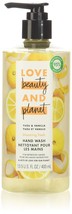 Love Beauty and Planet Hand Wash for Hand Skin Care Citrus Yuzu &amp; Vanilla parabe - £15.17 GBP