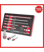 Versatile 9-Piece Ratchet Extension Set with EVA Tray - Ideal for DIY - $49.57 CAD