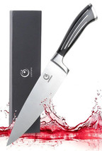 Coolinaria 8-Inch Stainless Steel Kitchen Knife +  Free Storage/Gift Case - $17.50