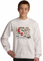 Reardon Irish coat of arms Sweatshirt in White - £23.65 GBP