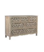 57&quot; Gray Solid Wood Seven Drawer Dresser - $2,784.10 CAD