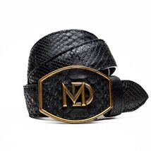 Arkansas Belt Genuine Snake Skin Western Dressy Casual Black image 2