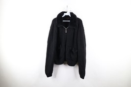 Steven Land Womens XL Distressed Wool Blend Chunky Ribbed Knit Sweater J... - $831.34 MXN