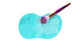 Brush Mat Cleaner Cleaning Pad Make Up Cosmetic Silicone Board Scrubber ... - $5.00