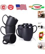 Comfortable Wide Handle 16 oz Coffee Mugs Set of 6 - Microwave Safe &amp; St... - $1,107.60 MXN