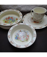 Bunnykins Royal Doulton Bone China 4 Pieces - $41.59