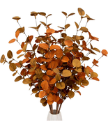 6 Pcs Fall Eucalyptus Leaves Artificial Eucalyptus Stems Fall Leaf Spray... - $399.10 MXN