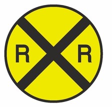 Railroad Crossing Sticker TOOL BOX Locker R31 CHOOSE SIZE FROM DROPDOWN - $1.45+