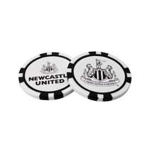 NEWCASTLE UNITED FC 2 POKER CHIP GOLF BALL MARKERS IN GIFT SET - £23.44 GBP