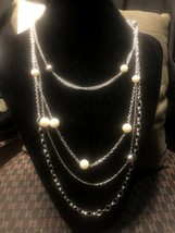 Premier Designs Women's Beaded Necklace Multi Shape Style & Color Silver Tone - £11.68 GBP