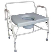 DMI Drop Arm Portable Toilet Commode, Extra-Wide Seat, 500 Pound Weight - $83.15