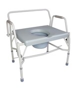 DMI Drop Arm Portable Toilet Commode, Extra-Wide Seat, 500 Pound Weight - $83.15