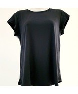 All in Motion Womens Essential Black Crewneck Short Sleeve T-Shirt Size:... - $111.76 MXN