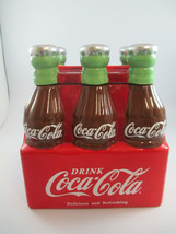 Coca-Cola Cookie Jar Snack Jar 6-Pack of Bottles Red New - £22.29 GBP