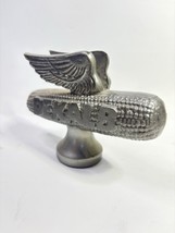 Dekalb Seed Company Pewter Aluminum Flying Corn Cob Hood Ornament Trophy... - $259.00