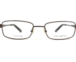 Jhane Barnes Eyeglasses Frames Macros BR Brown Rectangular 51-18-135 - £50.54 GBP