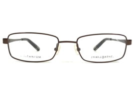 Jhane Barnes Eyeglasses Frames Macros BR Brown Rectangular 51-18-135 - £50.54 GBP