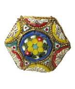 Antique Italy micro mosaic  brooch pin Made Italy - £30.47 GBP