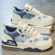 Spring Autumn New Designer Platform  Shoes Men Fashion Canvas Casual Sneakers fo - £96.55 GBP