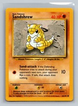 Pokemon Sandshrew Base Set #062/102 Common - £1.55 GBP