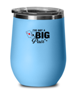 Wine Tumbler Iced Coffee Funny I&#39;ve Got A Big Pair Poker Card Game  - £19.83 GBP