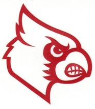 REFLECTIVE Louisville Cardinals 2 inch fire helmet hard hat decal sticker RTIC - £2.75 GBP