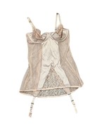Victorias Secret 36C Beige Lace &amp; Satin Bustier Corset Lingerie NWT - $32.91 CAD