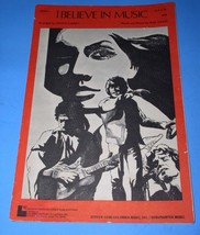 Mac Davis Sheet Music Vintage 1972 I Believe In Music - £15.66 GBP