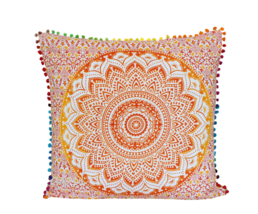 Handmade Set of 2 Cotton Cushion Cover 24x24 In Bed Room Decorative Pillow Cases - £23.01 GBP