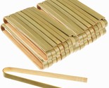 100 Pcs Mini Bamboo Tongs 4 Inch Long Toast Tongs Disposable Wooden Tong... - £22.18 GBP