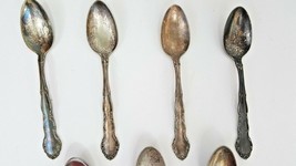 Baby Spoons Rogers Oneida Camelia and Castle Silver Plate Lot Of 7 Vintage - £11.70 GBP
