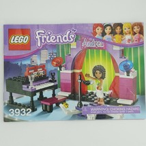 Lego Friends 3932 Andrea&#39;s Stage Building Instruction Manual Only - £2.00 GBP