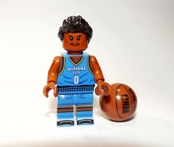 Minifigure Custom Toy Russell Westbrook OKC #0 Oklahoma City NBA Basketball - £4.24 GBP