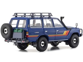 Toyota Land Cruiser 60 RHD (Right Hand Drive) Blue with Stripes and Roof Rack w - £233.69 GBP