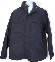 TIMBERLAND MEN&#39;S NAVY 100% ORGANIC COTTON HOODED JACKET #A24AG 433 - $139.49