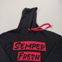 Semper Fresh Women's Black Drawstring Pullover Cropped Hoodie Sweatshirt Size XL image 13