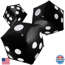 3 Pack Large 20" Inflatable Dice Jumbo Giant For Indoor/Outdoor Fun - $36.38