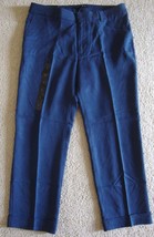 New Banana Republic Women&#39;s Cuffed Flare Crop Pants Navy Size 10 - $49.99